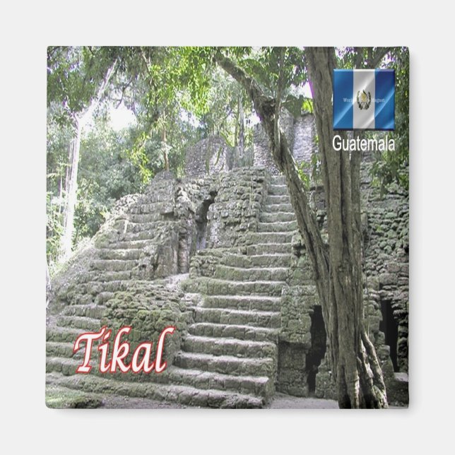 Íman Parque Nacional TIKAL zGT012, Guatemala, frigorífi (Frente)