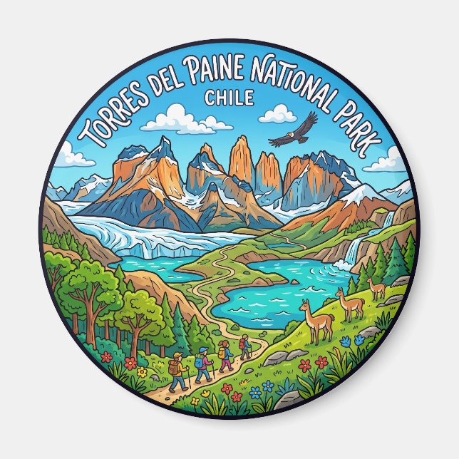 Íman Parque Nacional Torres del Paine Chile (Frente)