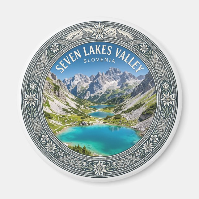 Íman Parque Nacional Triglav - Vale dos Sete Lagos (Frente)