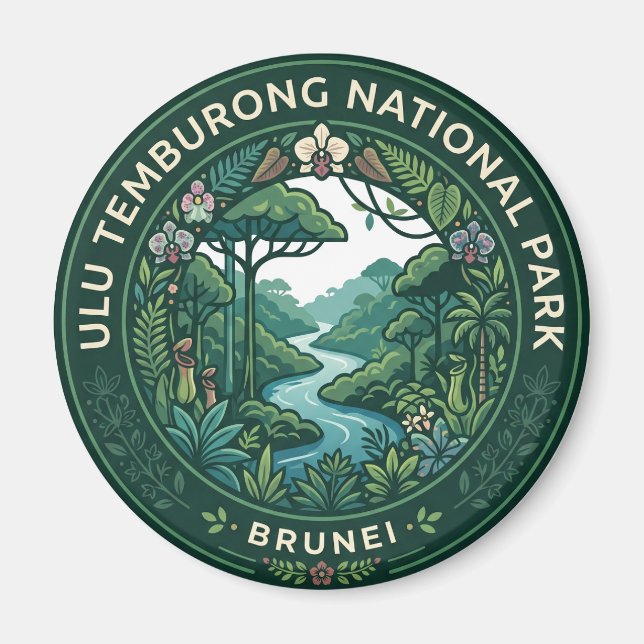 Íman Parque Nacional Ulu Temburong Brunei (Frente)