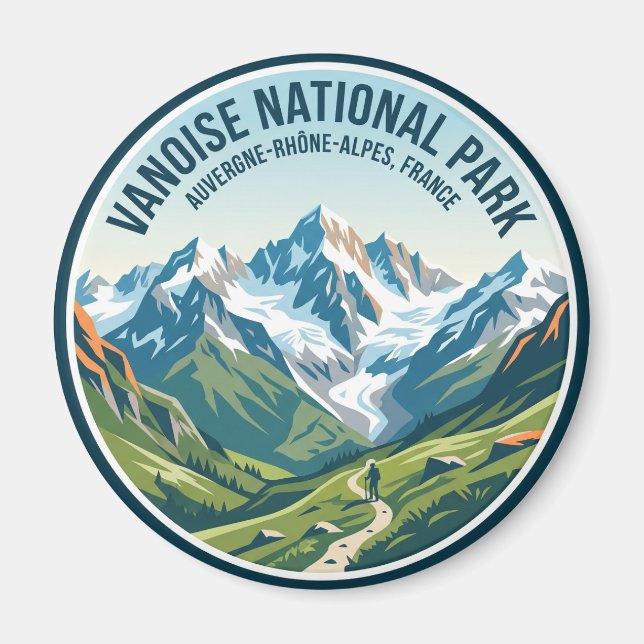 Íman Parque Nacional Vanoise França (Frente)