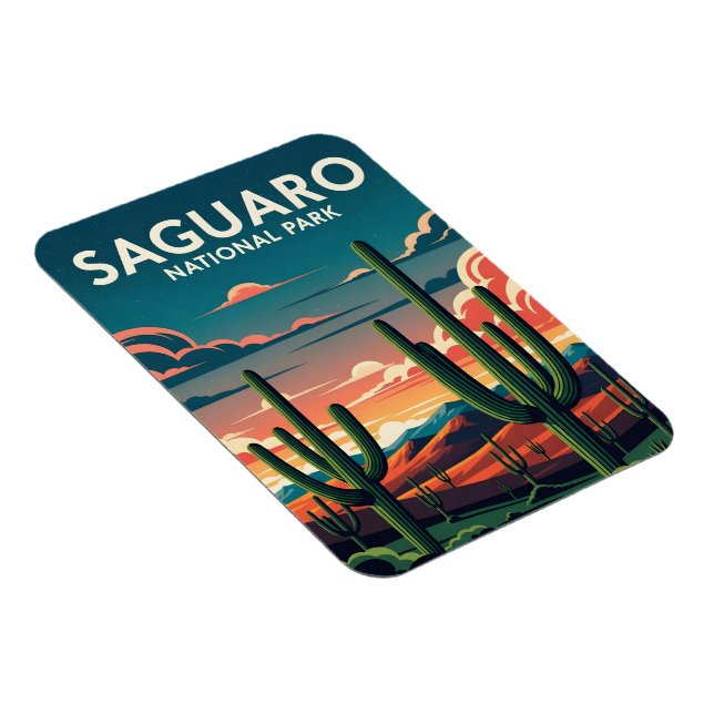 Íman Parque Nacional Vibrant saguaro (Lado Direito)