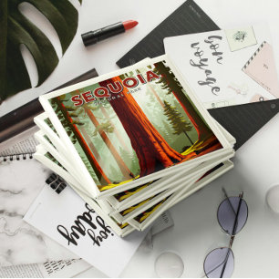 Íman Parque Nacional Vintage Sequoia