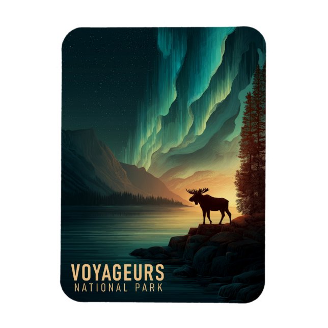 Íman Parque Nacional Voyageurs Vintage (Vertical)