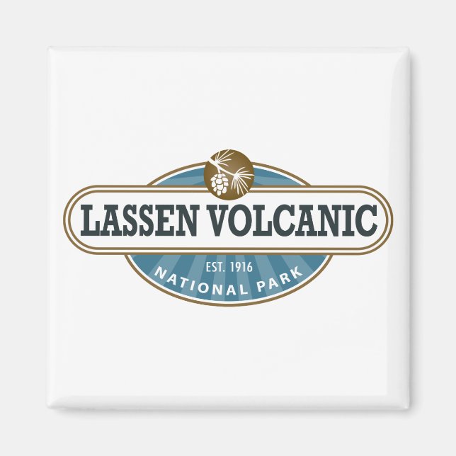 Íman Parque Nacional Vulcânico Lassen (Frente)