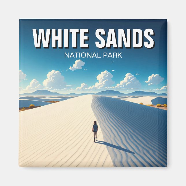 Íman Parque Nacional White Sands Novo México (Frente)
