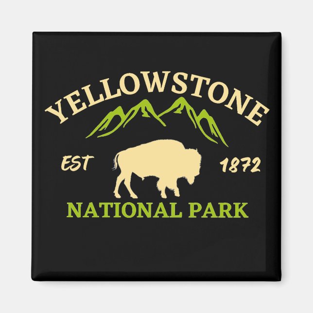 Íman Parque Nacional Yellowstone (Frente)