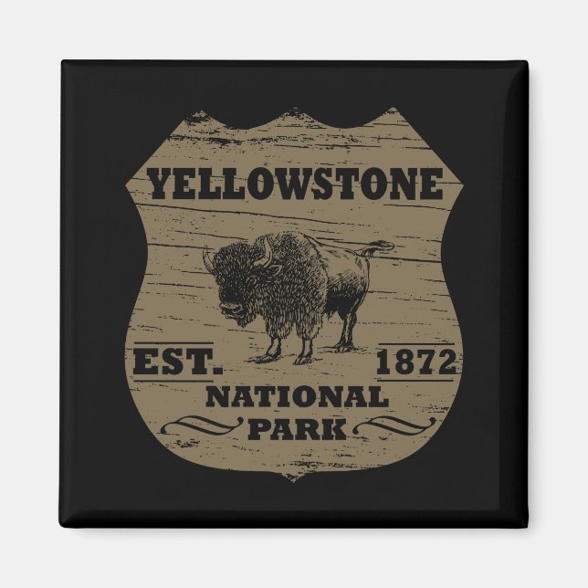 Íman Parque nacional Yellowstone (Frente)
