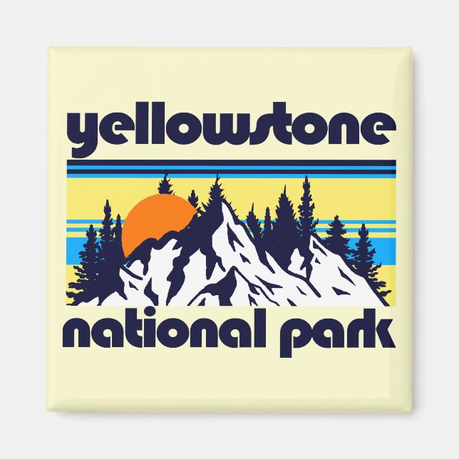 Íman Parque Nacional Yellowstone (Frente)