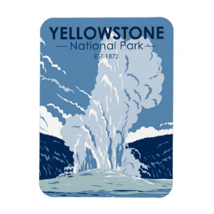 Íman Parque Nacional Yellowstone Vintage