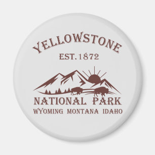 Íman Parque Nacional Yellowstone Vintage