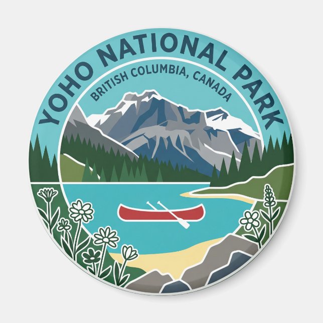 Íman Parque Nacional Yoho Canadá (Frente)