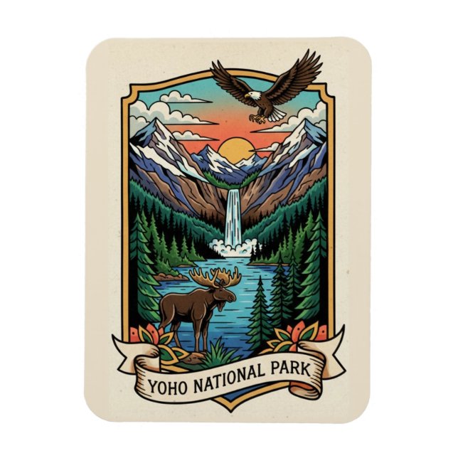 Íman Parque Nacional Yoho Canadá (Vertical)