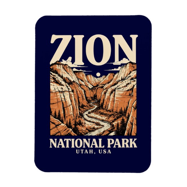 Íman Parque Nacional Zion Red Cliffs (Vertical)