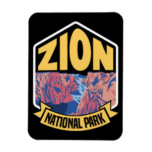 Íman Parque Nacional Zion Utah Retro