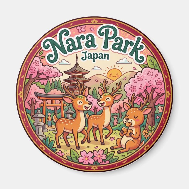 Íman Parque Nara Japão (Frente)