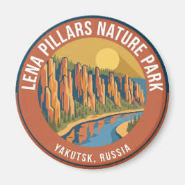 Íman Parque Natural das Colunas de Lena Rússia
