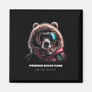 Íman Parque Powder Ridge Estados Unidos Esqui Esquiador