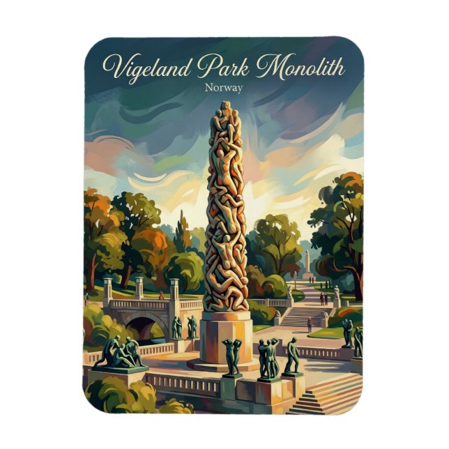 Íman Parque Vigeland Noruega (Vertical)