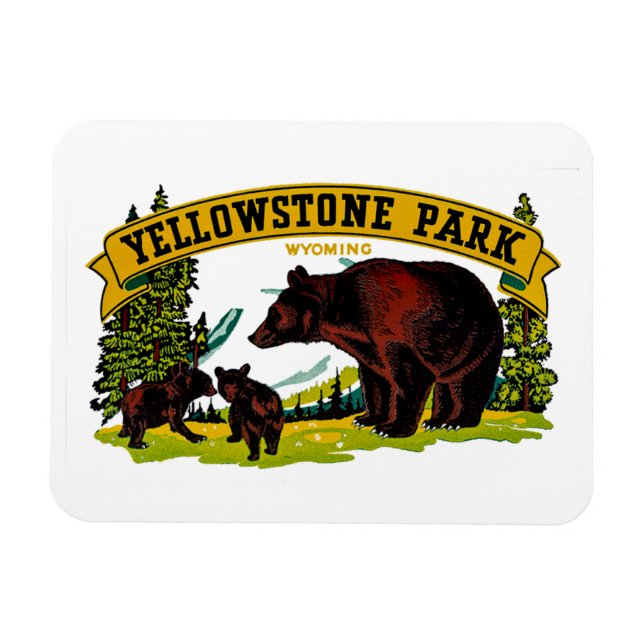 Íman Parque Yellowstone (Horizontal)