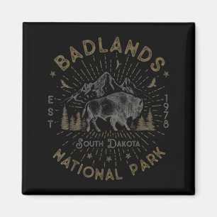 Íman Parques Nacionais Badlands Dakota do Sul Ao Ar Liv