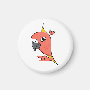 Íman Parrot ASL I Love You - Deaf Culture Design