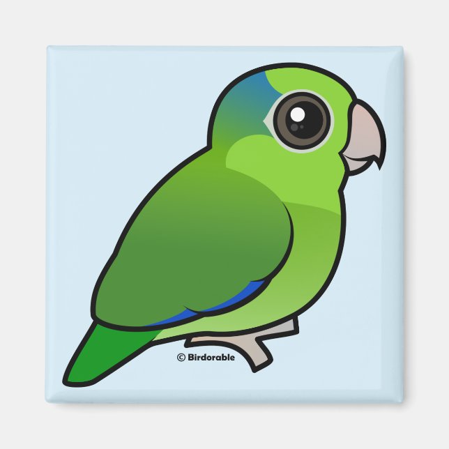 Íman Parrotlet Pacífico Verde (Frente)