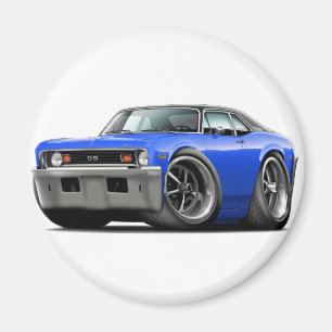 Íman Parte superior 1973-74 Azul-Preta da nova