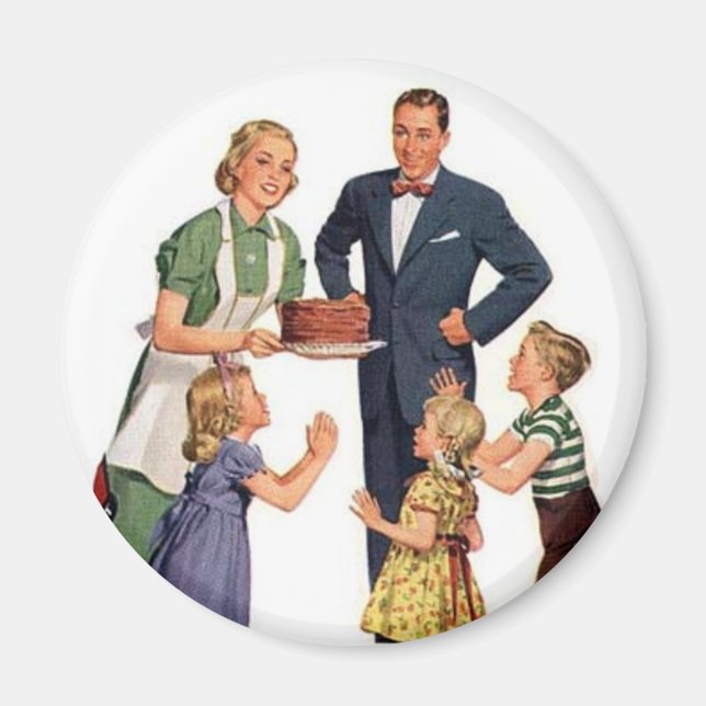 Íman Parteira e família retrô (Frente)