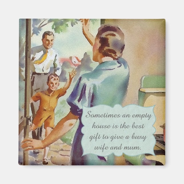 Íman Parteira retrô (Frente)