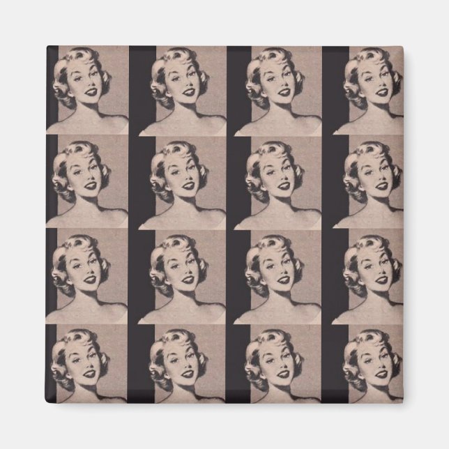 Íman Parteira retrô (Frente)