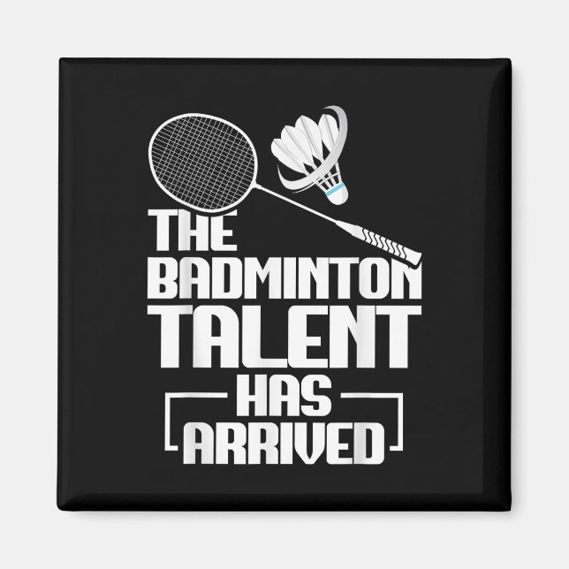 Íman Partida de Badminton Talento Shuttle Jogador Badmi (Frente)