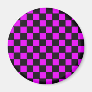 Íman Partido do tabuleiro de damas no rosa