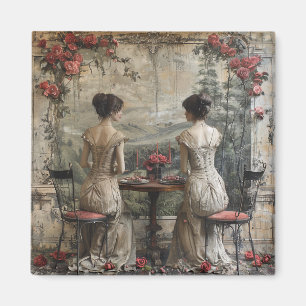 Íman Partido do Tea Twins Vitoriano - Magnet