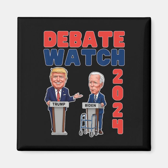 Íman Partido dos Observadores 2024 - Trump Biden - Pres (Frente)