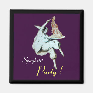 Íman PARTIDO ESPAGHETTI ITALIANO KITCHEN, Púrpura REST