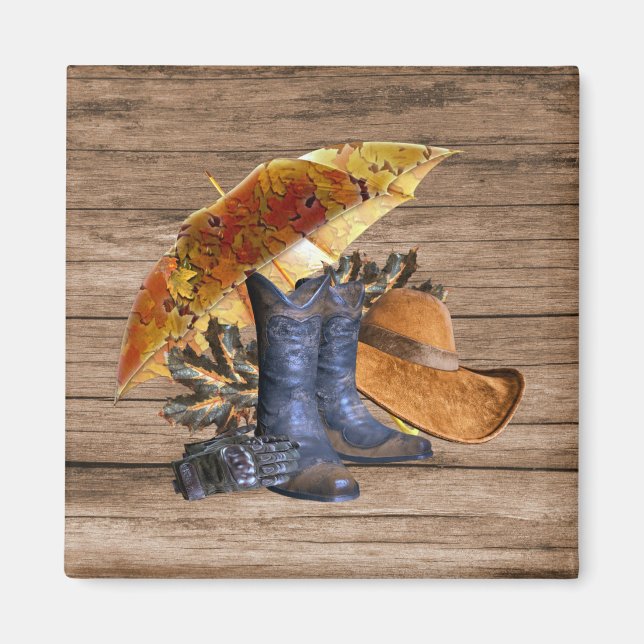 Íman Partido Jante de Ação de Graças - Orange Rustic Vi (Frente)