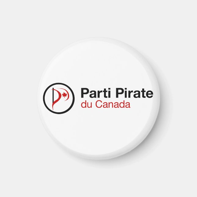 Íman Partido Pirata do Canadá (Frente)