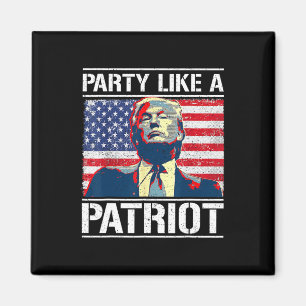 Íman Partido Pró Trump Como Um Patriota Indepto Em 4 De