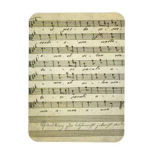 Íman Partitura Antiga, Partitura Musical Antiga 1810