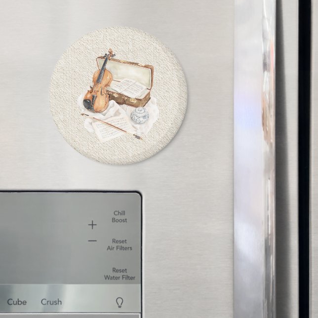 Íman Partitura de Violino Cream (In Situ (Fridge))