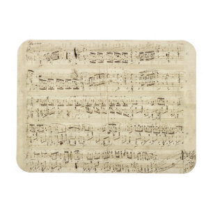 Íman Partitura em pergaminho escrito à mão na tinta