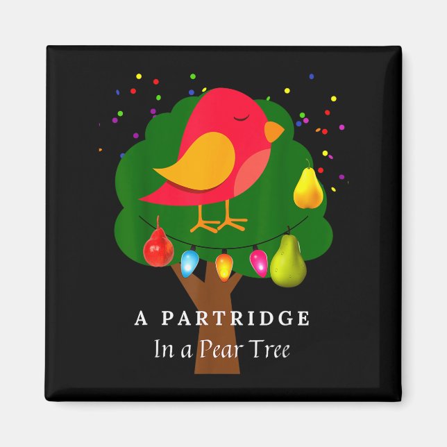 Íman Partridge In A Pear Tree Twelve Days Of Christmas  (Frente)