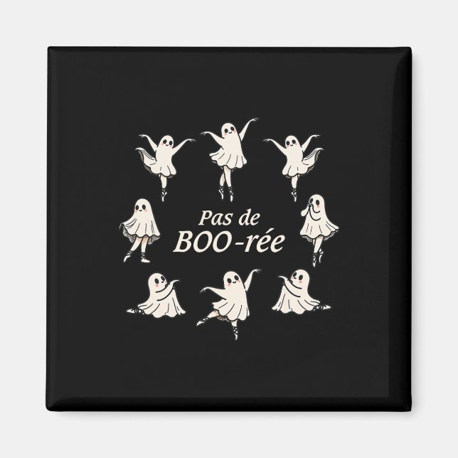 Íman Pas De Boo-rée Funny Balé Spooky Ghosts Dance Ha (Frente)