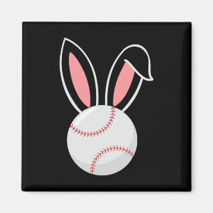 Íman Páscoa Baseball Bunny Ears Diversão Páscoa do Vent