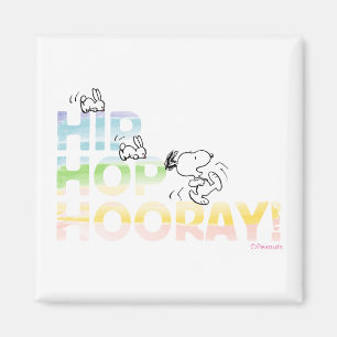 Íman Páscoa de Hooray de Hip Hop Snoopy