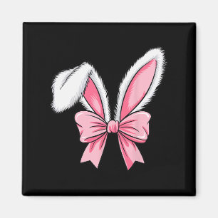 Íman Páscoa do dia de Arco da Páscoa Bunny Ears Rosa