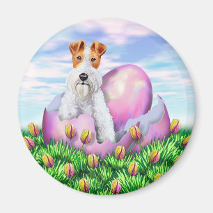 Íman Páscoa do Fox Terrier do fio