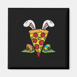 Íman Páscoa Pizza Fatia Coelhinho Ouvem Diversão Comida
