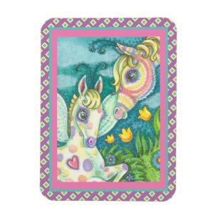 ÍMAN PÁSCOA, PRIMAVERA, CAVALO, FAIRY FILY MAGNET